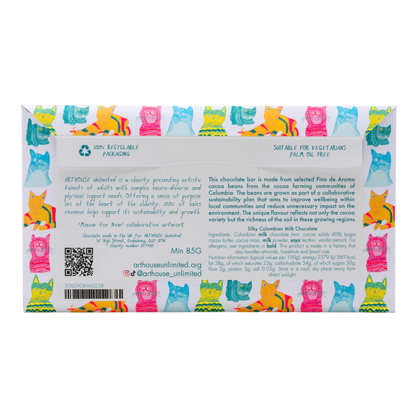 Arthouse Unlimited Miaow For Now Silky Milk Chocolate Bar