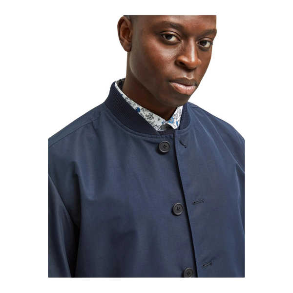 Selected Ricky Rib Collar Overcoat for Men