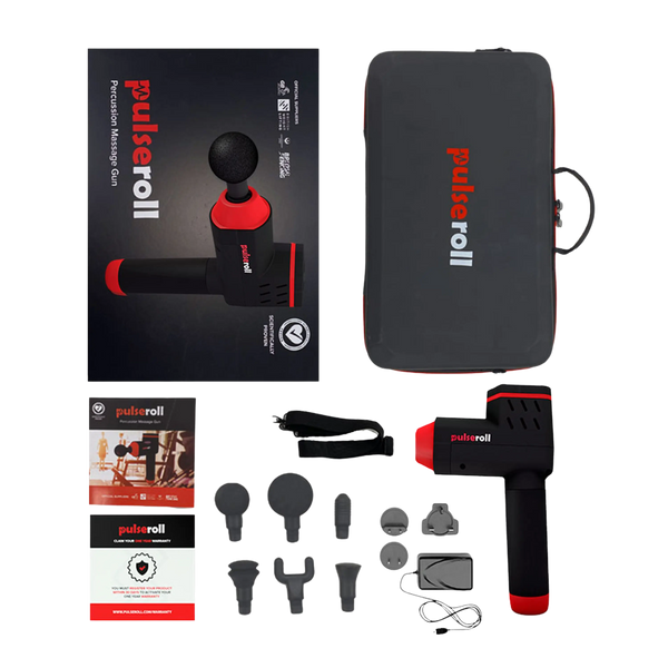 Pulseroll Percussion Massage Gun in Black