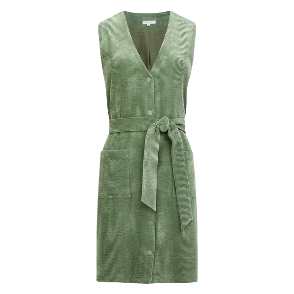 Great Plains Winter Cord Belted Sleeveless Dress
