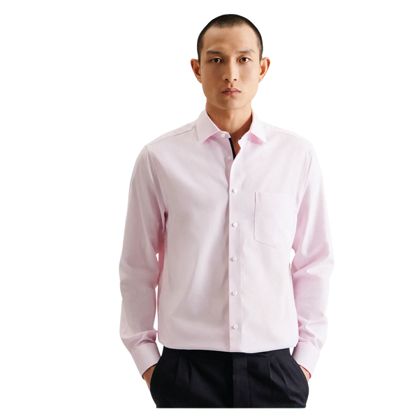 Seidensticker Regular Fit Long Sleeve Structured Finish Shirt