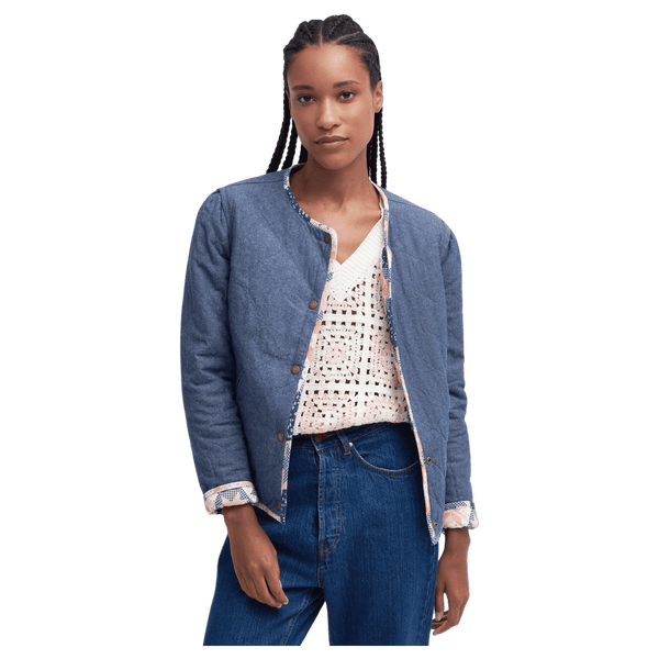Barbour Margate Reversible Collarless Jacket for Women