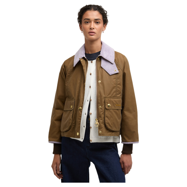 Barbour Cropped Beadnell Wax Jacket