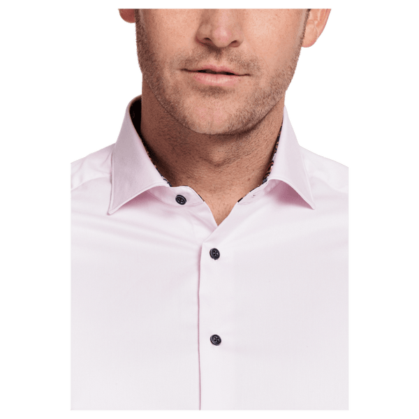 Giordano Superfine Twill Long Sleeve Shirt With Trim
