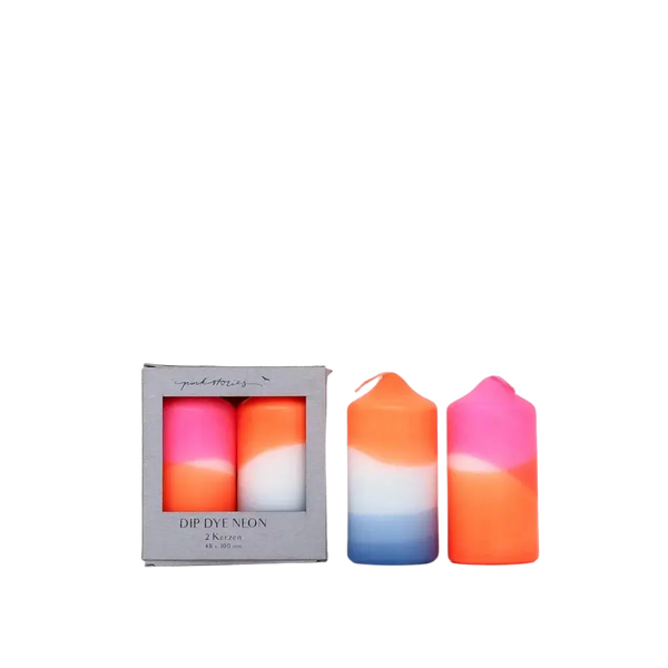 Pink Stories Dip Dye Cotton Twin Candle