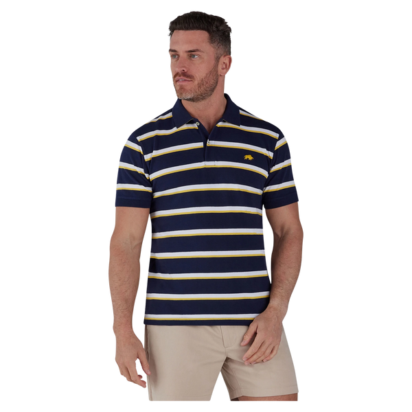 Raging Bull Thin Stripe Polo Shirt for Men