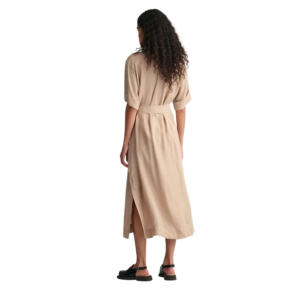 GANT Relaxed Fit Short Sleeve Flap Pocket Shirt Dress
