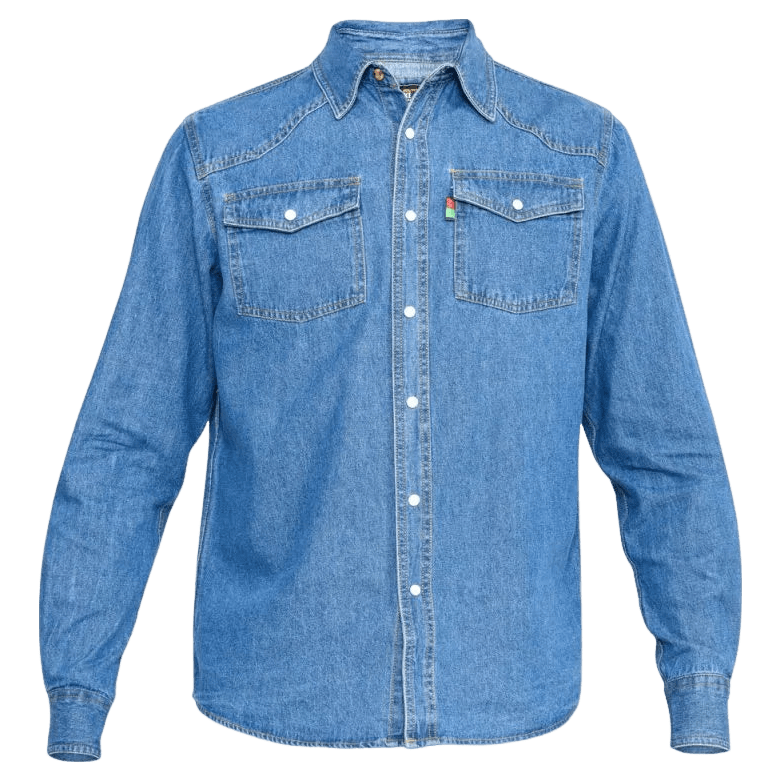 Duke Western Long Sleeve Denim Shirt - Main Image