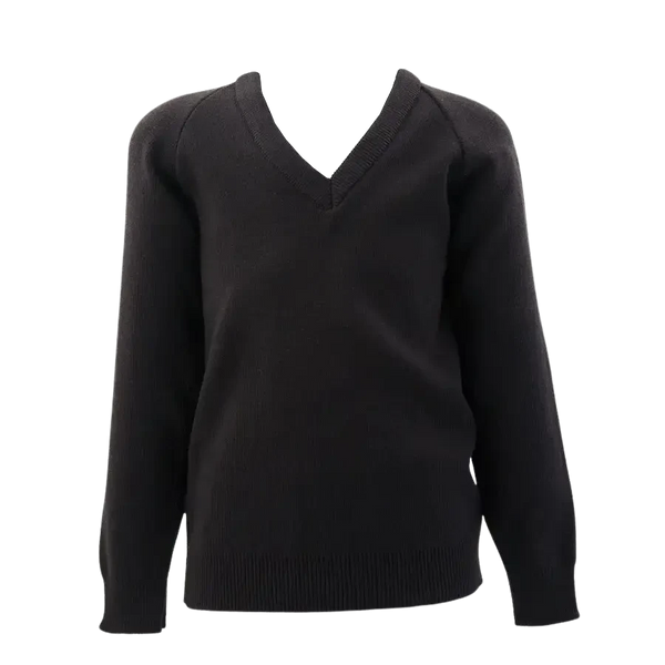 Black Cotton/Acrylic Jumper