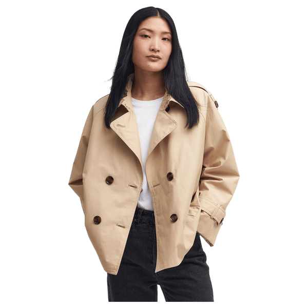Barbour Annie Showerproof Cropped Trench Coat for Women