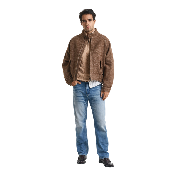 GANT Lambswool Cable Half Zip