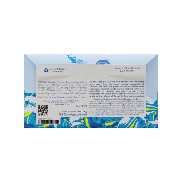 Arthouse Unlimited Swim With Whales Milk Chocolate Bar