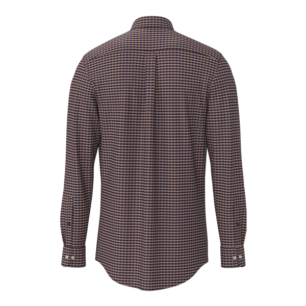 Fynch-Hatton Small Check Button Down Shirt