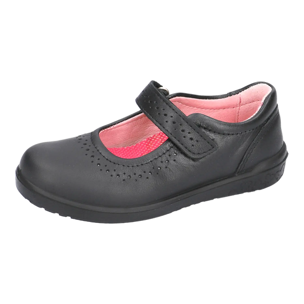 Lillia School Shoes for Girls in Black
