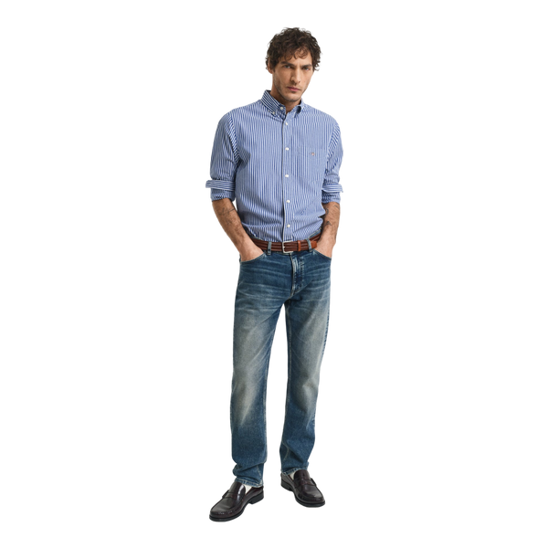 GANT Regular Fit Striped Poplin Shirt