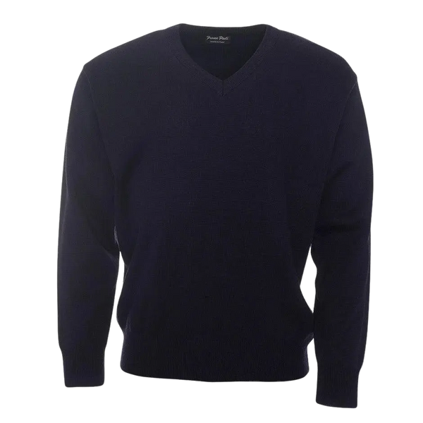 Franco Ponti V Neck Pullover for Men in Purple 2XL-6XL Extra Long
