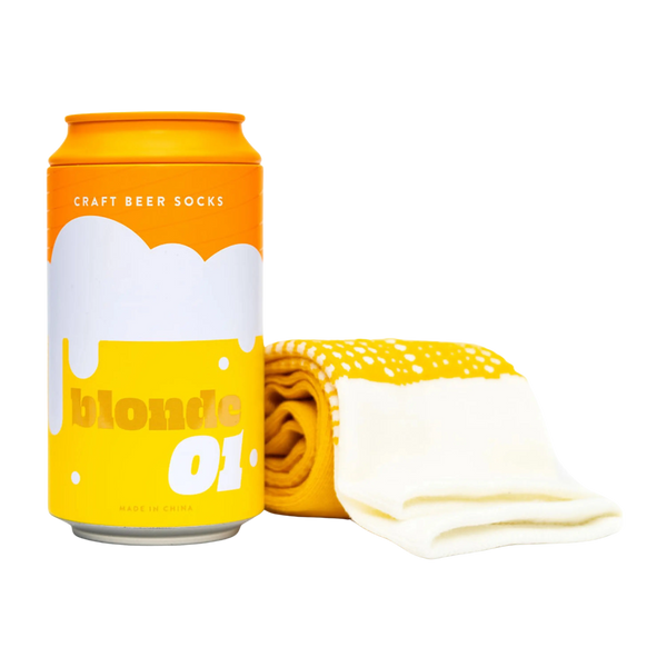 Suck UK Blonde Craft Beer Socks for Men