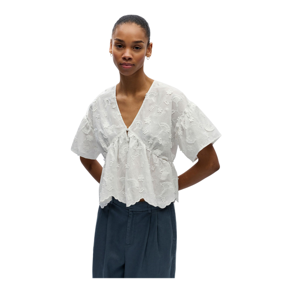 Object Objlora S/s Re V-neck Top