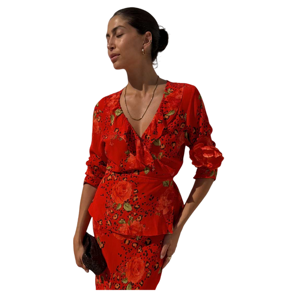 Never Fully Dressed Rosie Long Sleeve Wrap Top