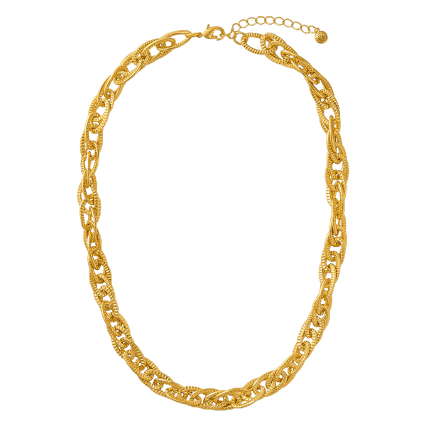 Orelia Jewellery Interlocking Oval Link Statement Necklace