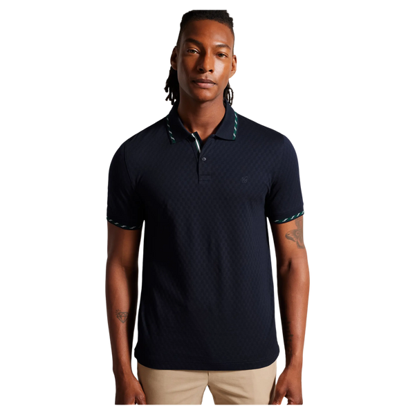Ted Baker Colson Check Jaquard Polo Shirt for Men