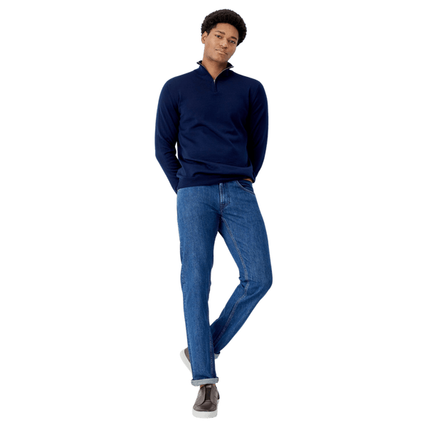 Oliver Sweeney Curragh 1/4 Zip Neck Merino Jumper
