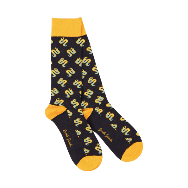 Swole Panda Patterned Bamboo Socks for Men