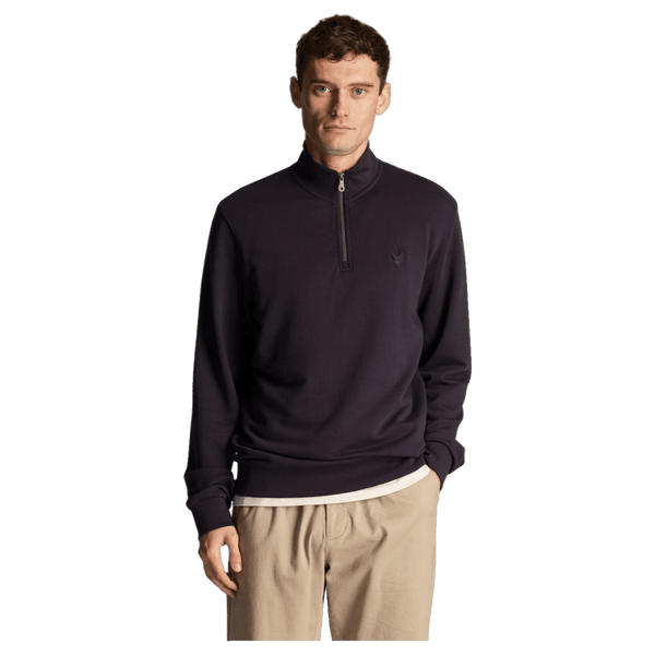 Lyle & Scott Tonal Eagle 1/4 Zip Sweatshirt