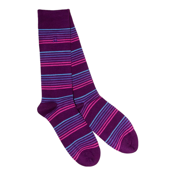 Swole Panda Stripe Bamboo Socks
