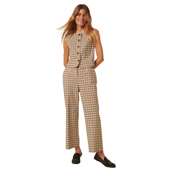 Nobody's Child Jackie Gingham Check Waistcoat