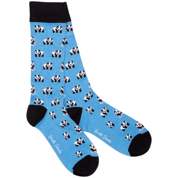 Swole Panda Patterned Bamboo Socks for Men