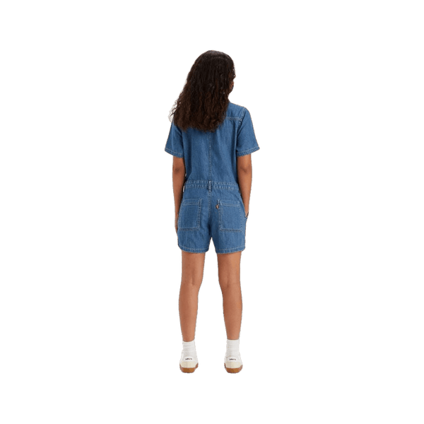 Levi's Short Sleeve Heritage Romper Jumpsuit for Women