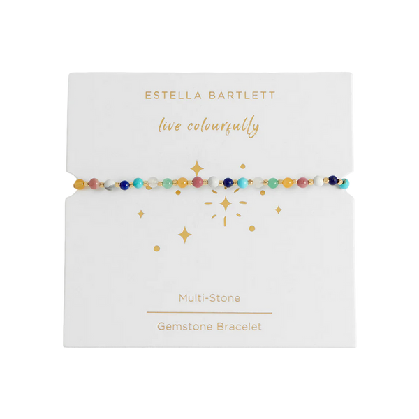 Estella Bartlett Wellness Mixed Gemstone Amelia Bracelet