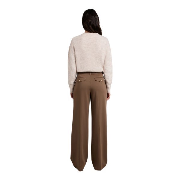 Holland Cooper Pleated Wide Leg Trouser