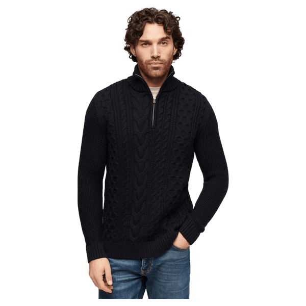 Superdry Jacob Cable Knit 1/4 Zip