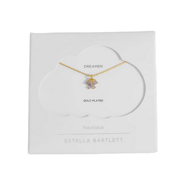 Estella Bartlett Cz Butterfly Charm Necklace