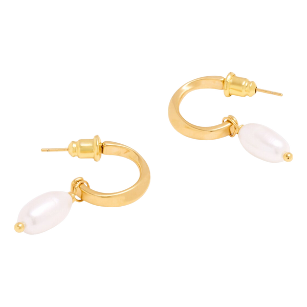 Katie Loxton Pearl Lustre Hoop Earrings