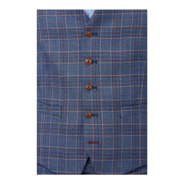 Antique Rogue Prince Of Wales Suit Waistcoat for Men
