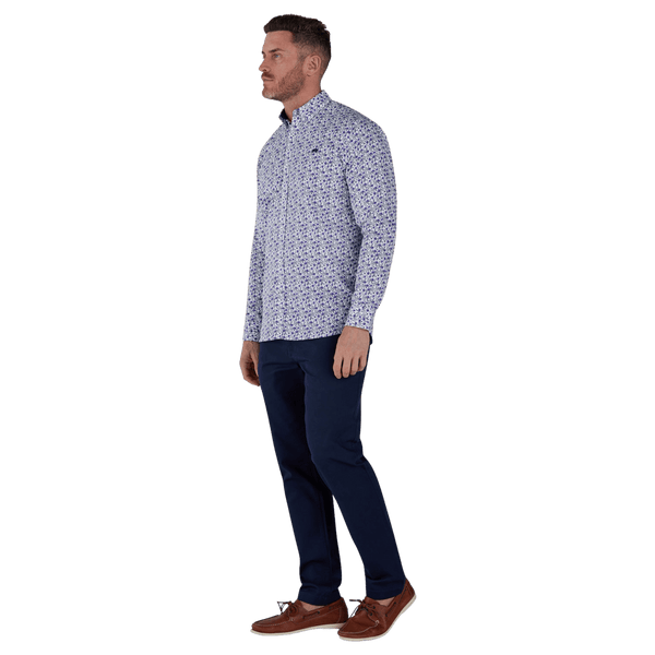 Raging Bull Dahlia Print Long Sleeve Shirt