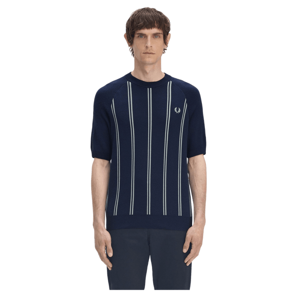 Fred Perry Stripe Knitted T-Shirt
