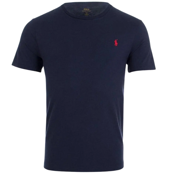 Polo Ralph Lauren Short Sleeve Plain Tee for Men in Navy