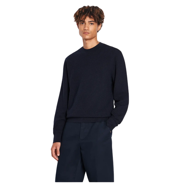 Armani Exchange Textured Knit Jumper for Men
