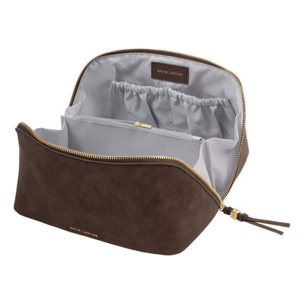 Katie Loxton Soho Large Suedette Makeup And Wash Bag