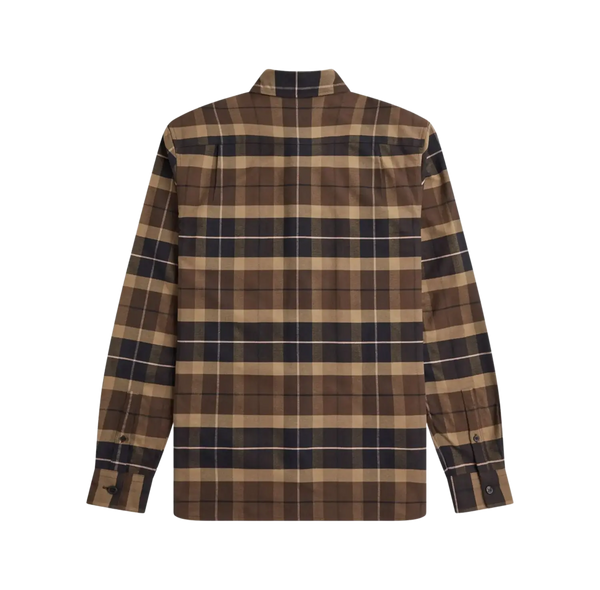 Fred Perry Brushed Tartan Long Sleeve Shirt