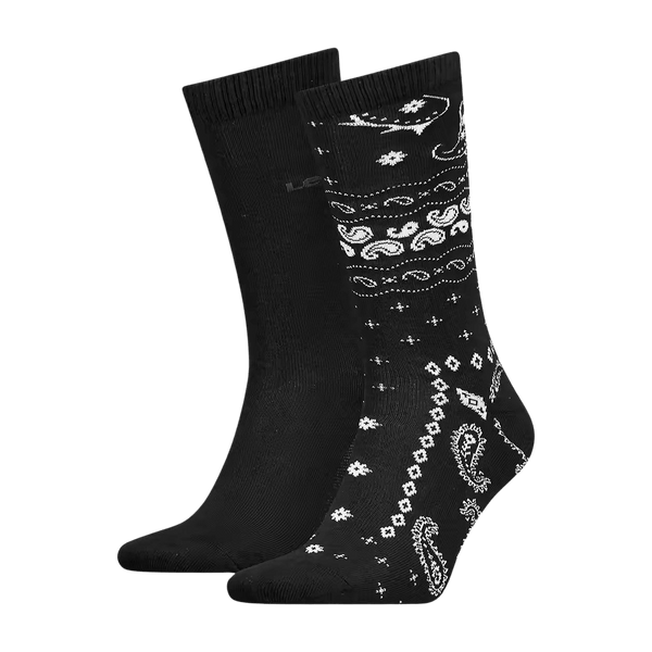 Levi's Regular Cut Bandana 2 Pack of Socks