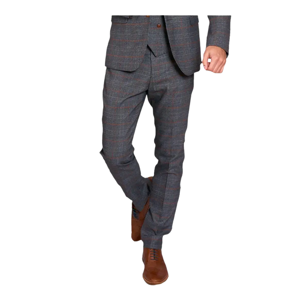 Marc Darcy Jenson Check Three Piece Suit for Men