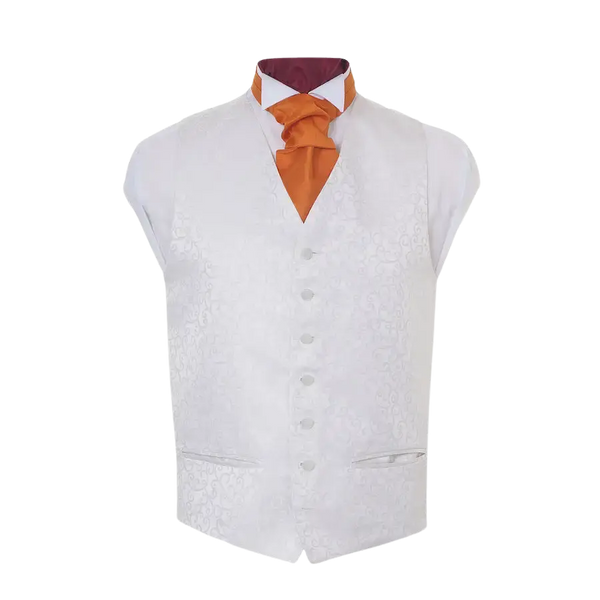 Fancy Waistcoat in White & Grey
