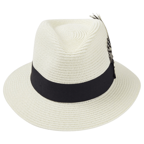 Hicks & Brown The Aldeburgh Fedora Guinea Feather for Women