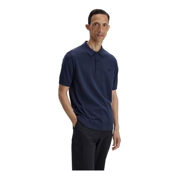 Fred Perry Cotton Knitted Polo Shirt