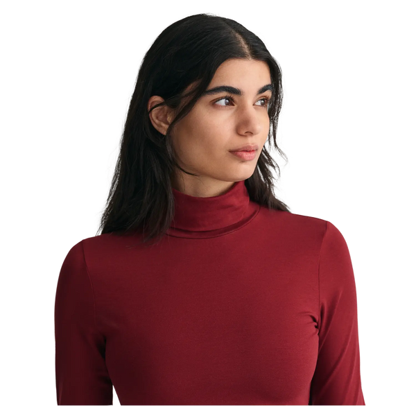 GANT Jersey Long Sleeve Turtleneck Sweater for Women